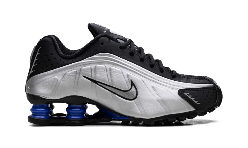 Nike Lifestyle Shox R4 WMNS 'Metallic Silver Black Racer Blue'